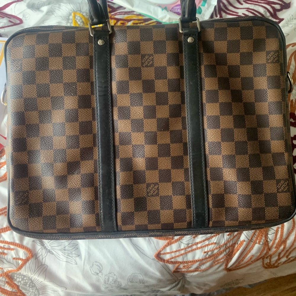 Louis Vuitton brief case.